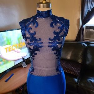 Prom dress on hand . Never worn size small